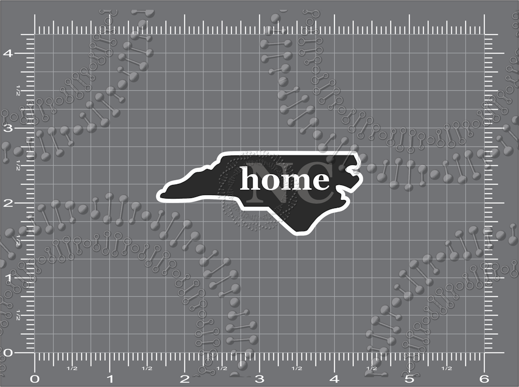 North Carolina - Blue NC Home Decal