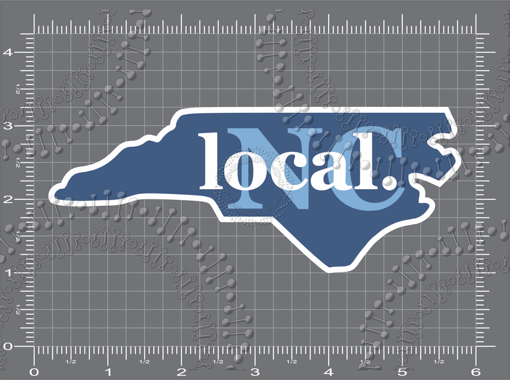 North Carolina - Blue NC Local Decal