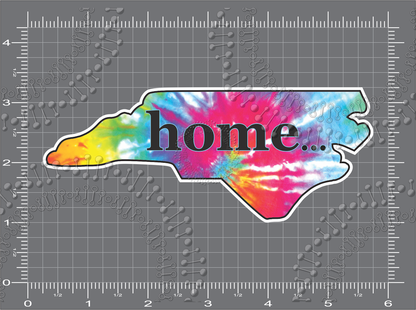 North Carolina - Home... NC State Tie Dye Decal
