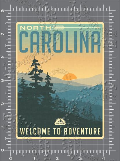 North Carolina - Welcome to Adventure Decal