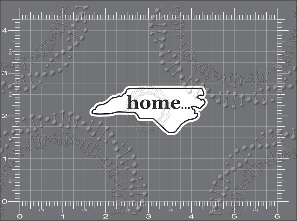 North Carolina - White Home Decal